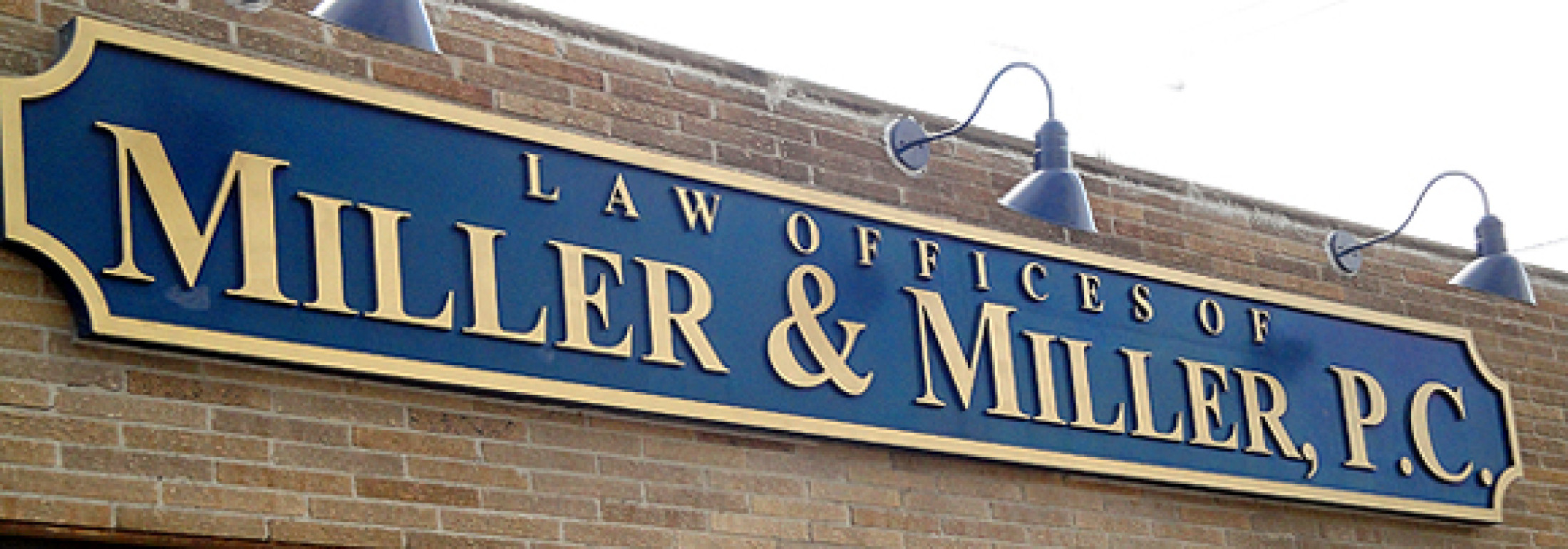 Law Offices of Miller & Miller, P.C. sign